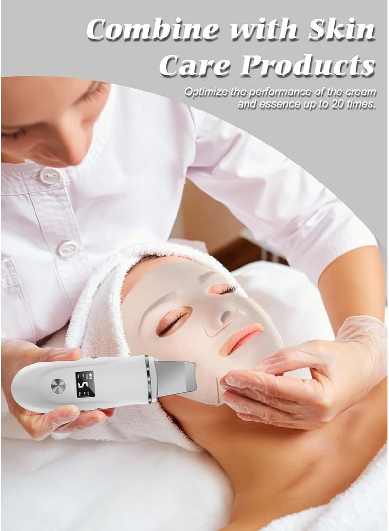 Facial cleansing and blackhead removal tool with rechargeable base, LCD screen, deep facial cleansing skincare tools - Image 4